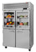 Turbo Air PRO-50R-GSH-N 52" Premiere Pro Series, Two Section Reach-In Refrigerator with Solid and Glass Half Doors - Donut-Equipment.com