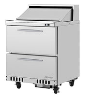 Turbo Air PST-28-D2-FB-N 27 1/2" PRO Series Sandwich/Salad Prep Table w/ Refrigerated Base - Donut-Equipment.com