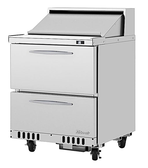 Turbo Air PST-28-D2-FB-N 27 1/2" PRO Series Sandwich/Salad Prep Table w/ Refrigerated Base - Donut-Equipment.com