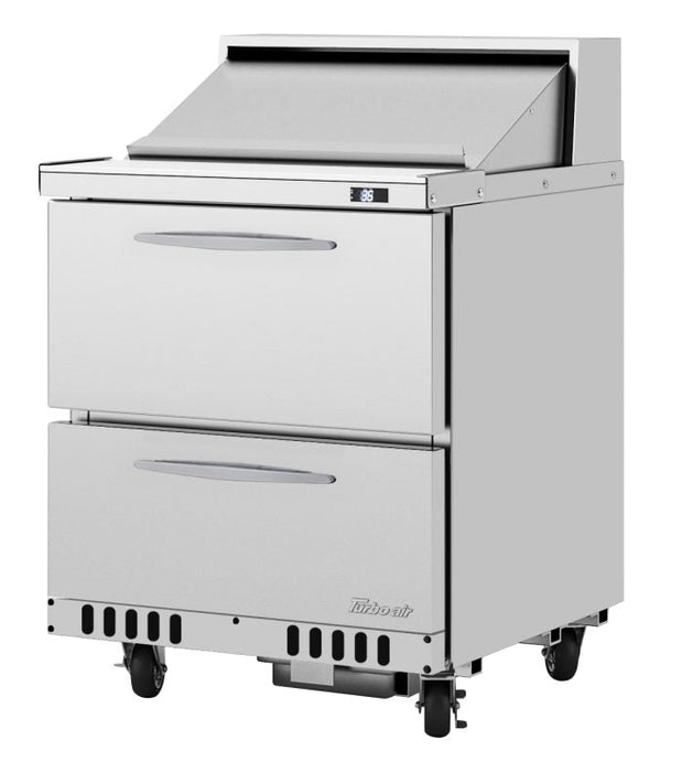 Turbo Air PST-28-D2-FB-N 27 1/2" PRO Series Sandwich/Salad Prep Table w/ Refrigerated Base - Donut-Equipment.com
