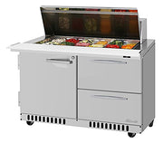 Turbo Air PST-48-18-D2R(L)-FB-N PRO Series Sandwich/Salad Prep Table w/ Refrigerated Base - Donut-Equipment.com