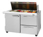urbo Air PST-48-18-D2R-N 48 1/4" PRO Series Mega Top Sandwich/Salad Prep Table w/ Refrigerated Base - Donut-Equipment.com