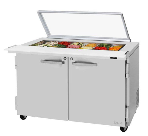 Turbo Air PST-48-18-N-GL 48 1/4" PRO Series Mega Top Sandwich/Salad Prep Table w/ Refrigerated Base - Donut-Equipment.com