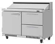 Turbo Air PST-48-D2R(L)-FB-N 27 1/2" PRO Series Sandwich/Salad Prep Table w/ Refrigerated Base - Donut-Equipment.com