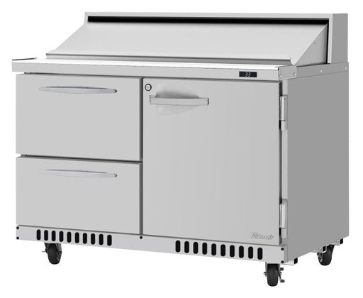 Turbo Air PST-48-D2R(L)-FB-N 27 1/2" PRO Series Sandwich/Salad Prep Table w/ Refrigerated Base - Donut-Equipment.com