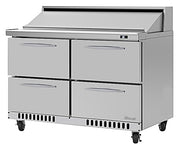 Turbo Air PST-48-D4-FB-N 48 1/4" PRO Series Sandwich/Salad Prep Table w/ Refrigerated Base - Donut-Equipment.com