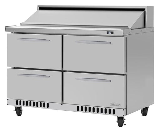 Turbo Air PST-48-D4-FB-N 48 1/4" PRO Series Sandwich/Salad Prep Table w/ Refrigerated Base - Donut-Equipment.com