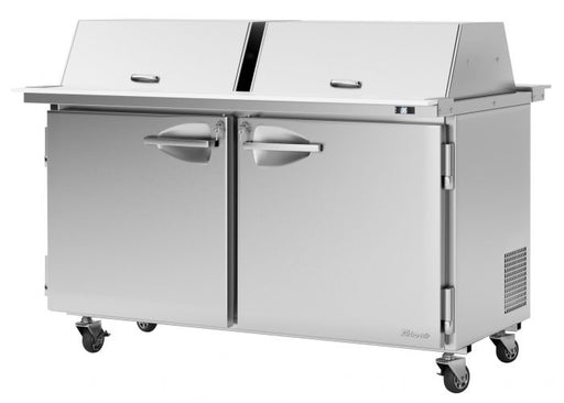 Turbo Air PST-60-24-N-DS 60 1/4" PRO Series Mega Top Dual Sided Sandwich/Salad Prep Table w/ Refrigerated Base - Donut-Equipment.com