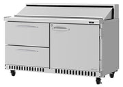 Turbo Air PST-60-D2R(L)-FB-N" PRO Series Sandwich/Salad Prep Table w/ Refrigerated Base - Donut-Equipment.com