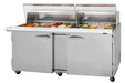 Turbo Air PST-72-30-N-CL 72 5/8" PRO Series Mega Top Sandwich/Salad Prep Table w/ Refrigerated Base - Donut-Equipment.com