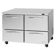 Turbo Air PUF-48-D4-N 48 1/4" W Undercounter Freezer w/ (2) Sections & (4) Drawers - Donut-Equipment.com
