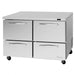 Turbo Air PUF-48-D4-N 48 1/4" W Undercounter Freezer w/ (2) Sections & (4) Drawers - Donut-Equipment.com