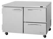Turbo Air PUR-48-D2R-N 48 1/4" W Undercounter Refrigerator w/ (2) Sections - (1) Door & (2) Drawers - Donut-Equipment.com