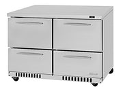 Turbo Air PUR-48-D4-FB-N 48 1/4" W Undercounter Refrigerator w/ (2) Section & (4) Drawers, Front Breathing - Donut-Equipment.com