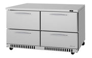 Turbo Air PUR-60-D4-FB-N 60 1/4" W Undercounter Refrigerator w/ 2 Section & 4 Drawers, Front Breathing - Donut-Equipment.com