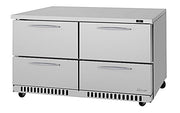 Turbo Air PUR-60-D4-FB-N 60 1/4" W Undercounter Refrigerator w/ 2 Section & 4 Drawers, Front Breathing - Donut-Equipment.com
