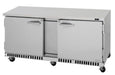 Turbo Air PUR-72-FB-N 70 5/8" W Undercounter Refrigerator w/ 2 Section & 2 Doors, Front Breathing - Donut-Equipment.com