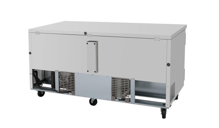 Turbo Air PUR-72-N 72 5/8" W Undercounter Refrigerator w/ 2 Sections & 2 Doors - Donut-Equipment.com