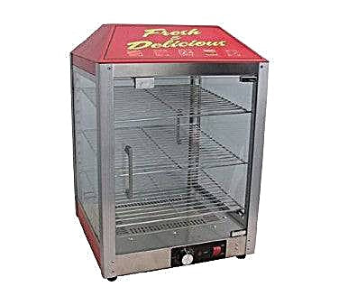 Two Door Warmer and Merchandiser for Cooked Foods Display for Service Counter Bakery Wholesalers