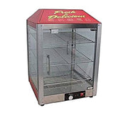 Two Door Warmer and Merchandiser for Cooked Foods Display for Service Counter Bakery Wholesalers