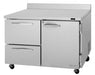 Turbo Air PWF-48-D2R-N 48 1/4" Worktop Freezer w/ 2 Sections, 2 Drawers & 1 Solid Door - Bakery Wholesalers