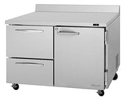 Turbo Air PWF-48-D2R-N 48 1/4" Worktop Freezer w/ 2 Sections, 2 Drawers & 1 Solid Door - Donut-Equipment.com