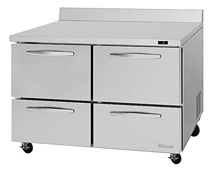 Turbo Air PWF-48-D4-N 48 1/4" Worktop Freezer w/ 2 Sections, 4 Drawers - Donut-Equipment.com