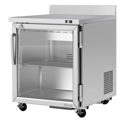 Turbo Air PWR-28-G-N 27 1/2" Worktop Refrigerator w/ (1) Section, 1 Glass Door - Bakery Wholesalers