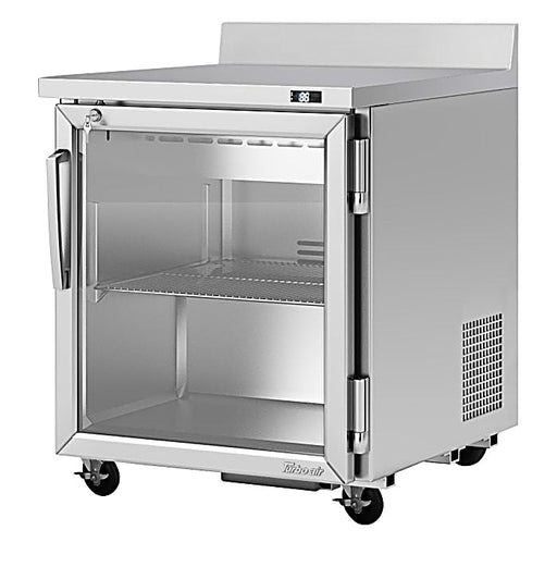 Turbo Air PWR-28-G-N 27 1/2" Worktop Refrigerator w/ (1) Section, 1 Glass Door - Donut-Equipment.com