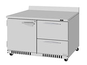 Turbo Air PWR-48-D2R(L)-FB-N 48 1/4" Worktop Refrigerator w/ (2) Sections, 2 Drawers & 1 Solid Door, Front Breathing - Donut-Equipment.com