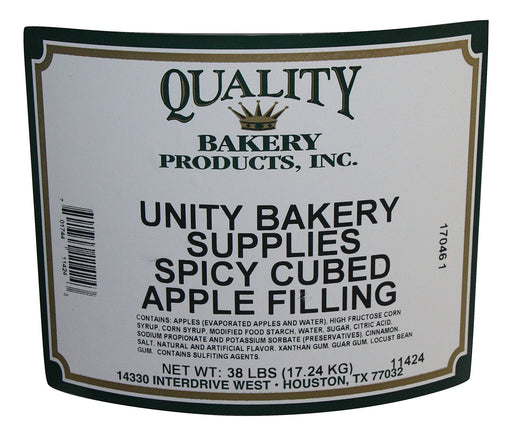 Quality Spicy Cubed Apple Turnover, Donut, Cake & Pastry Filling-20 pound Bakery Wholesalers