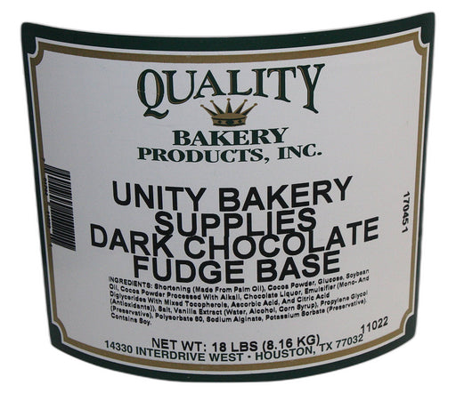 Quality Dark Chocolate Fudge Base For Icings and Glaze-18 pounds Bakery Wholesalers
