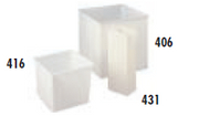Faribo 406 Rectangular Tank, 32"L x 32"W x 31"H, 125 Gallon - Bakery Wholesalers