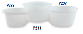 Faribo P239 Round Tub, 20" Top Diameter x 15" Bottom Diameter x 11"H, 9 Gallon - Bakery Wholesalers