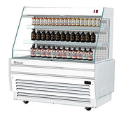 Turbo Air TBA49-50N-W 49" White Horizontal Refrigerated Open Display Merchandiser w/ (2) Shelves, 115v - Donut-Equipment.com