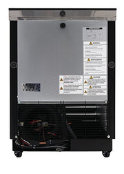 Turbo Air TBC-24SB-GF-N6 25" Black Laminate Exterior, Glass Froster - Donut-Equipment.com