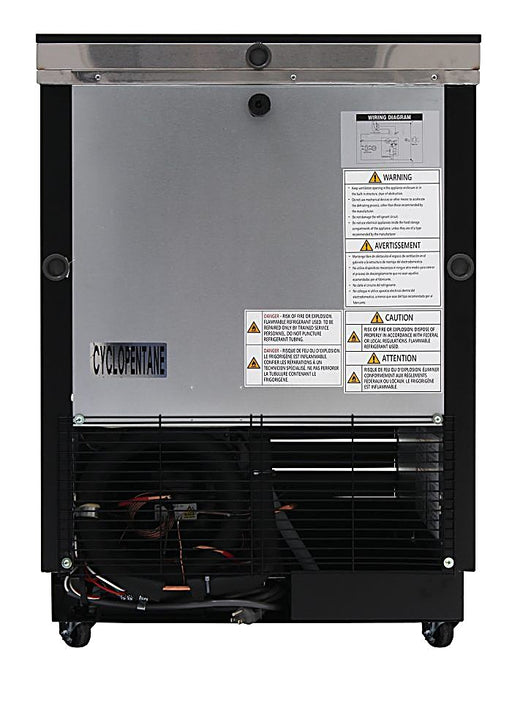 Turbo Air TBC-24SB-GF-N6 25" Black Laminate Exterior, Glass Froster - Donut-Equipment.com