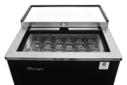 Turbo Air TBC-24SB-GF-N6 25" Black Laminate Exterior, Glass Froster - Donut-Equipment.com