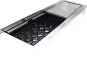 Turbo Air TBC-50SB-GF-N 50" 2-Section Glass Chiller – 140 Mug Capacity, Black, 115v - Donut-Equipment.com