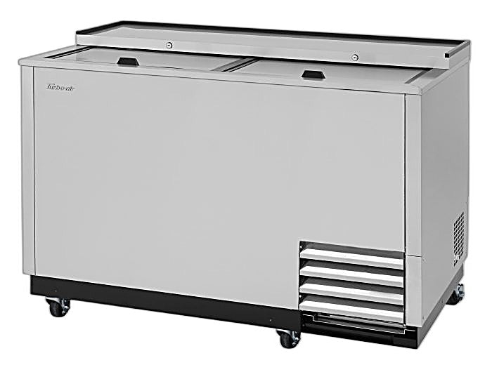 Turbo Air TBC-50SD-GF-N 50" 2-Section Glass Chiller – 140 Mug Capacity, Stainless Steel, 115v - Donut-Equipment.com