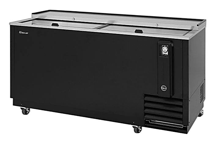 Turbo Air TBC-65SB-N6 65" Forced Air Bottle Cooler - Holds (528) 12 oz Bottles, Stainless Interior, 115v - Donut-Equipment.com