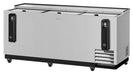 Turbo Air TBC-80SD-N 80 1/2" Forced Air Bottle Cooler - Holds (739) 12 oz Bottles, Stainless, 115v - Bakery Wholesalers