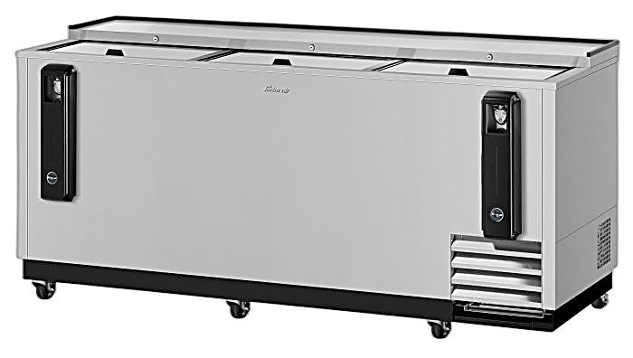 Turbo Air TBC-80SD-N 80 1/2" Forced Air Bottle Cooler - Holds (739) 12 oz Bottles, Stainless, 115v - Donut-Equipment.com