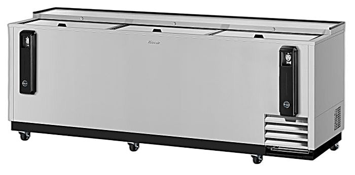 Turbo Air TBC-95SD-N 95" Forced Air Bottle Cooler - Holds (912) 12 oz Bottles, Stainless, 115v - Donut-Equipment.com