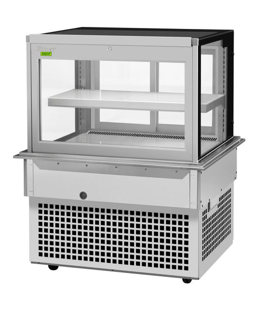 Turbo Air TBP-36-46FDN 38-1/8" Refrigerated Bakery Display Case w/ Straight Glass - (2) Levels, 115v, Stainless Steel - Bakery Wholesalers