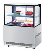 Turbo Air TBP36-46NN-S 35-3/8" Straight Glass Full-Service Bakery Display Case, 2 Levels, Stainless Steel Exterior, 115v - Donut-Equipment.com