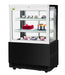 Turbo Air TBP36-54FN-B 35-3/8" Straight Glass Refrigerated Bakery Display Case, 3 Levels, Black Exterior, 115v - Bakery Wholesalers