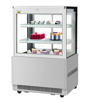 Turbo Air TBP36-54FN-S 35 3/8" Refrigerated Bakery Display Case w/ Straight Glass - (3) Levels, 115v, Stainless Steel - Donut-Equipment.com