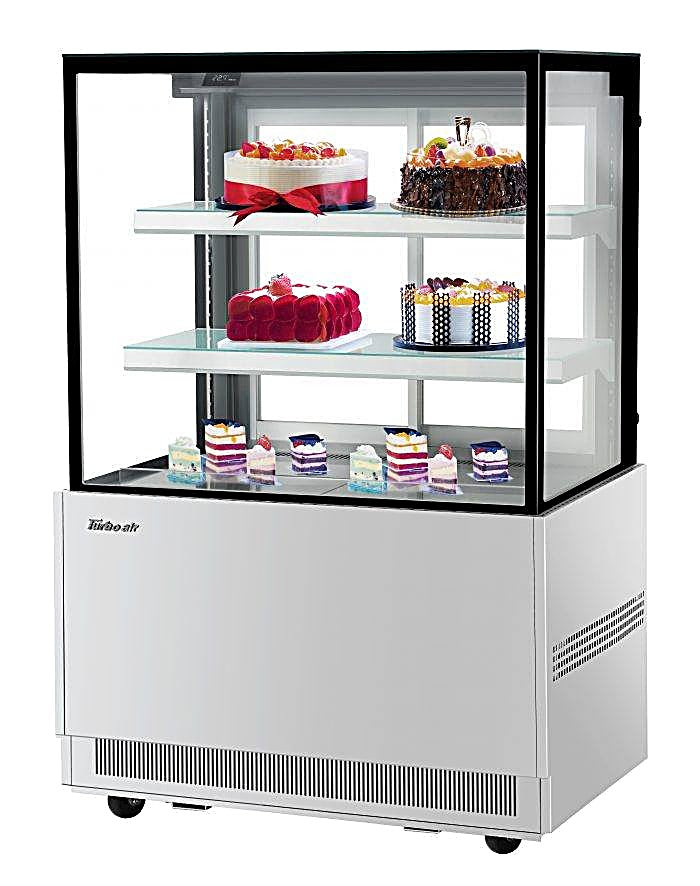 Turbo Air TBP36-54NN-S 35-3/8" Straight Glass Full-Service Bakery Display Case, 3 Levels, Stainless Steel Exterior, 115v          Ask ChatGPT - Donut-Equipment.com