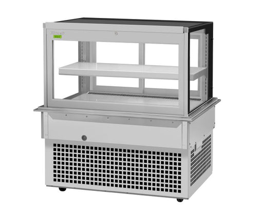 Turbo Air TBP48-46FDN 50" Refrigerated Bakery Display Case w/ Straight Glass - (2) Levels, 115v, Stainless Steel - Bakery Wholesalers